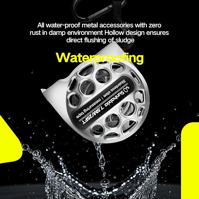 4-in-1 Laser Tape Measure with Laser Level Crosshairs |130ft/40m Laser - Image 7