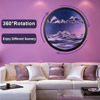 PROEATS 3D Moving Sand Wall Art, Wall Mounted Sculpture Deep Sea Sandscape Sand - Image 2