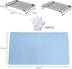 Tie Dye Kit with 2 Adjustable Folding Racks, Non-Slip Silicone Pad & 100 - Image 3
