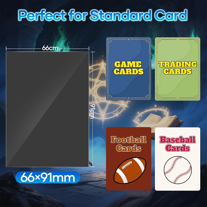 Mlikero 1200 Count Card Sleeves, Matte Magic Card Sleeves, Smooth Shuffle & - Image 6
