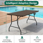 2 Pack Folding Table 5ft - Image 3