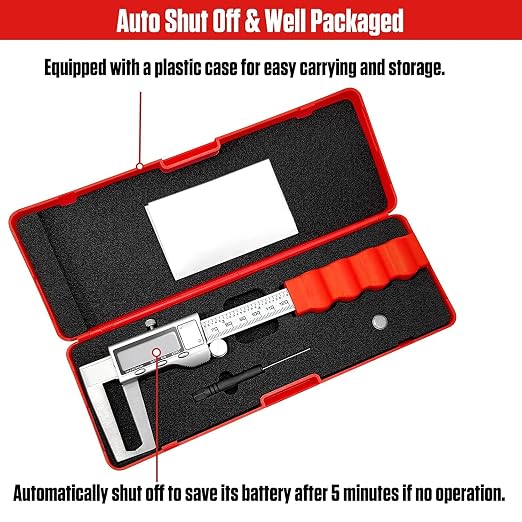 Disc Brake Rotor Micrometer, 6 Inch Brake Rotor Caliper Measuring Tool of Inch - Image 8