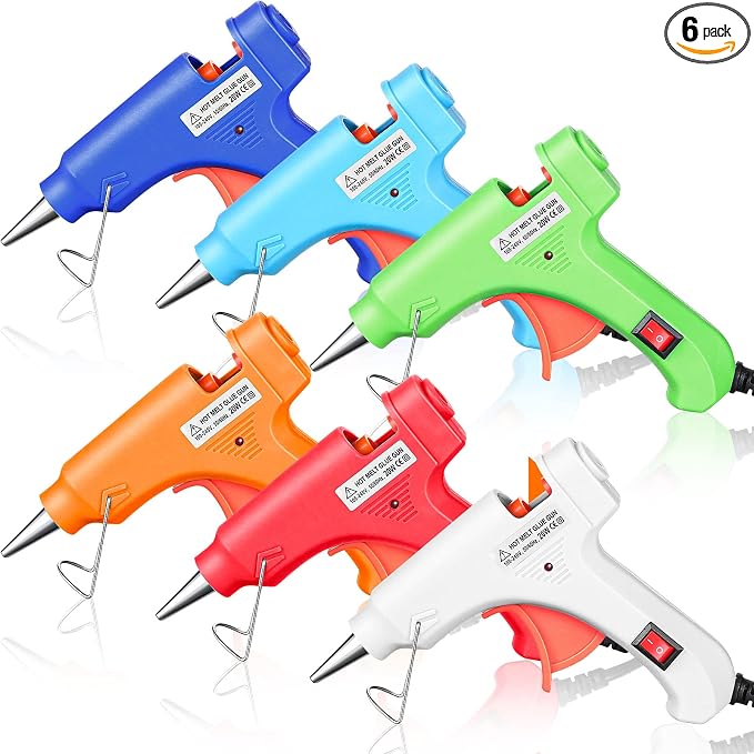 Zhengmy 6 Pieces Mini Hot Glue Gun Crafts Hot Melt Guns Fast Preheating and by Zhengmy