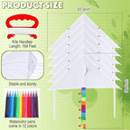 Libima 50 Pcs DIY Blank Kites for Kids Bulk Large Kite Making Kit Easy to Fly - Image 2