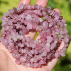 400Pcs 5-8mm Natural Madagascar Rose Quartz Chip Stone Beads | Pre-Drilled by DQJRJTJewelryMakingCraftsSupplies