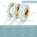 3M Double Sided Tape Heavy Duty 2 in x 16.5ft Removable PE Foam Tape | Strong - Image 3