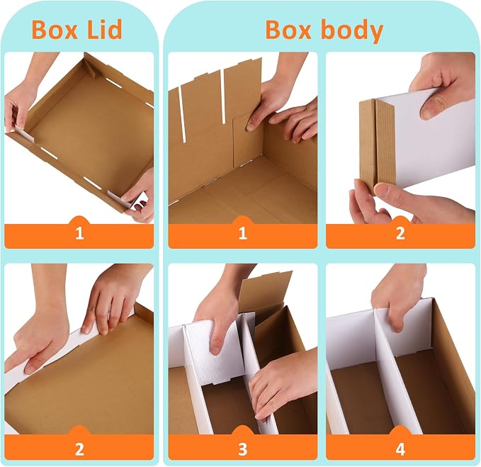 Card Storage Box, 3 Rows about 2400 Count Collector Cards Box - Image 4