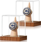 JupDec Championship Ring Display Case 2 Pack, UV Protection by JupDec