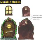Miniature Fairy Garden Accessories: Glow in The Dark Fairy Door and Windows - Image 6
