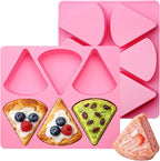 Silicone Scone Pan 6-Cavity Triangle Baking Mold | Non-Stick Release, Mini by Fchil