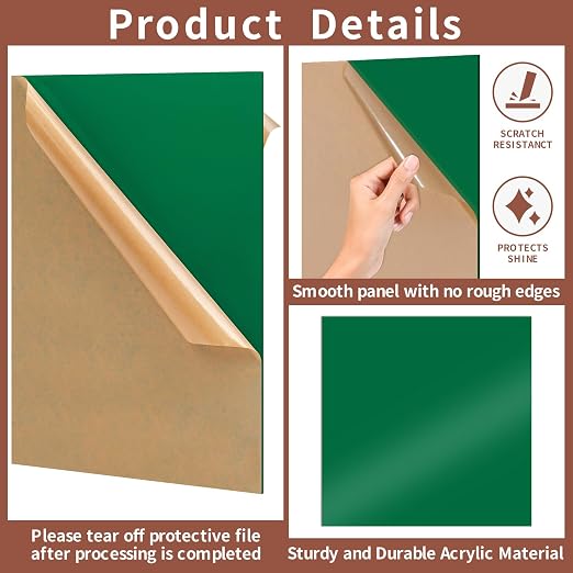 1/8 Thick 8 x 8 inch Acrylic Sheets - Image 4