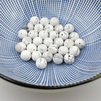 MJDCB AAAA Natural Stone Beads White Howlite Turquoise Round Loose Beads - Image 6