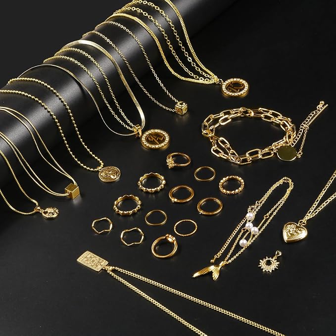 Ecoofor Gold Necklace Chains for Jewelry Making, 75.5 Feet 10 Rolls Jewelry - Image 5