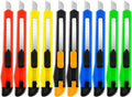 10 Pack Box Cutter Retractable, 9MM Snap-Off Blade Utility Knife, Razor Knife by TIFICAL
