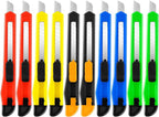 10 Pack Box Cutter Retractable, 9MM Snap-Off Blade Utility Knife, Razor Knife by TIFICAL