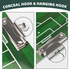 WISYOK Double-Sided Soccer Coaching Clipboard, Premium Dry Erase Tactical Board - Image 3