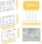 3Pcs Free Motion Quilting Templates - Image 2