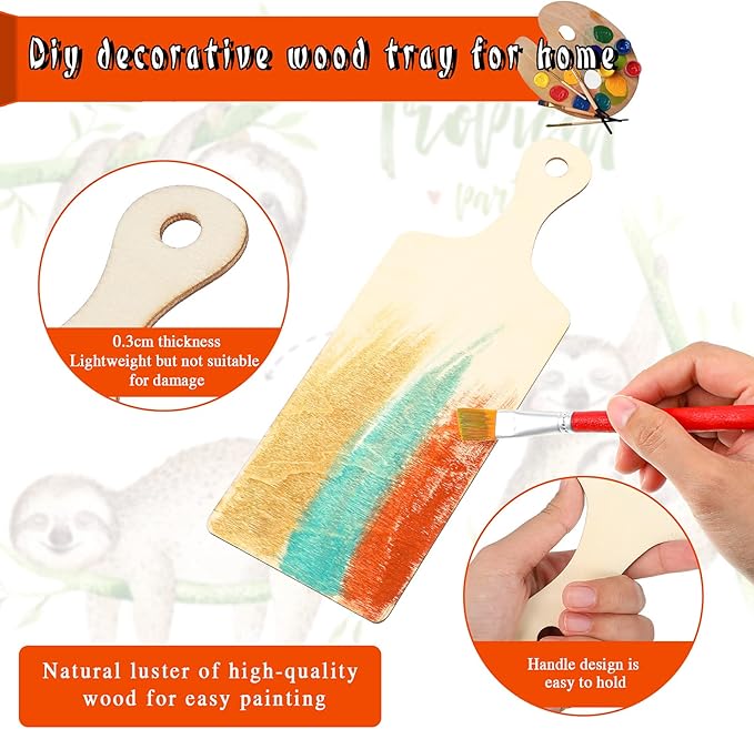 Marsui 12 Pieces Mini Wooden Cutting Board - Image 2