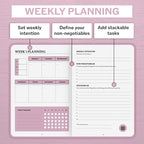 Undated Daily Planner | 90 Day Daily & Weekly Productivity Journal - Image 6