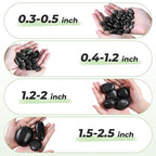 SIDONG 10 LB Black River Rocks, 0.4-1.2 Inches Highly Polished Pebbles - Image 5