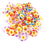 Pursuestar 100Pcs Red Foam Hawaiian Frangipani Artificial Plumeria Flower - Image 5