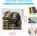 KYOQFVN Cat Counted Stamped Cross Stitch Kits - Image 2