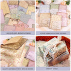 180 Sheets Vintage Scrapbook Paper, Journaling Scrapbooking Supplies, Antique - Image 3
