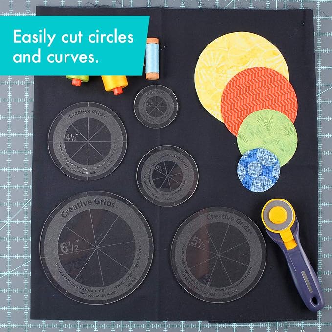 Creative Grids Quilt Ruler Circles Quilt Ruler - Image 3