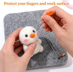 Giloaou 3-Pack Wool Needle Felting Pad, Needled Felting Mat Set - Image 6