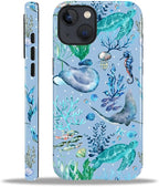 ZHEGAILIAN Case for iPhone 15 Plus, Ocean Stingray Turtle Seahorse Durable by Home