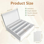 RLAVBL 2-Pack 3600 Count Trading Card Storage Box, 4 Row Cardboard Card Boxes - Image 2