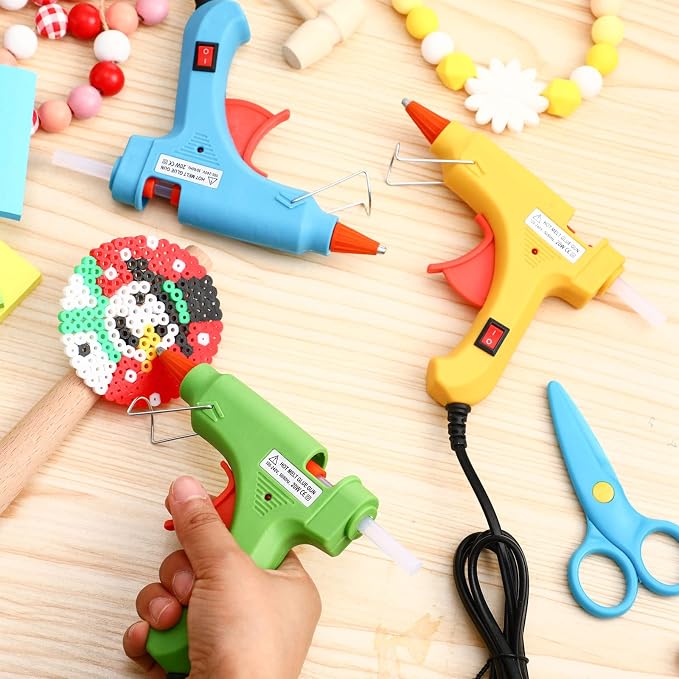 Zhengmy 12 Pcs Mini Glue Gun Crafts Hot Melt Guns Low Temp Glue - Image 4