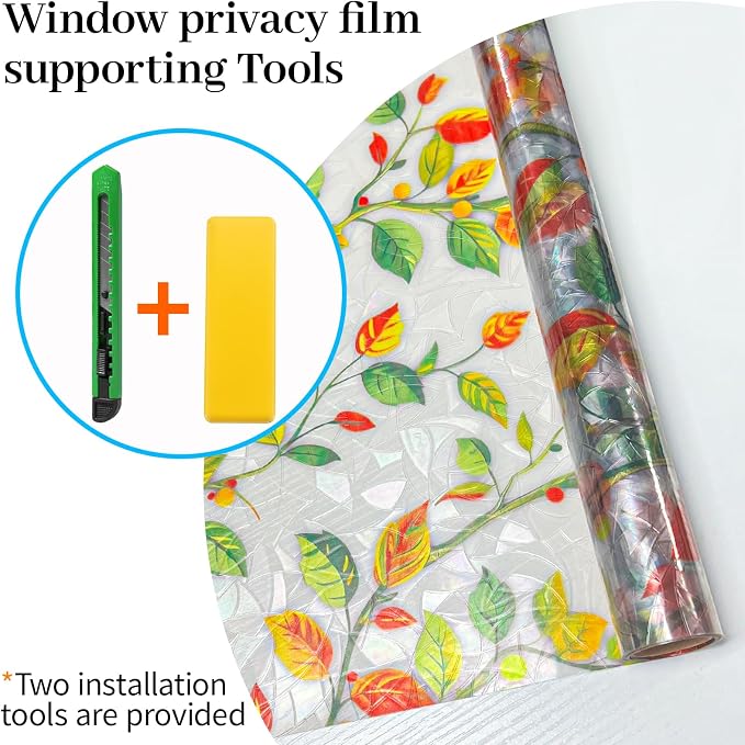 Window Privacy Film Stained Glass Rainbow Window Film - Image 8