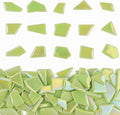 Youway Style Iridescent Green Glass Mosaic Tiles by YouwayStyle