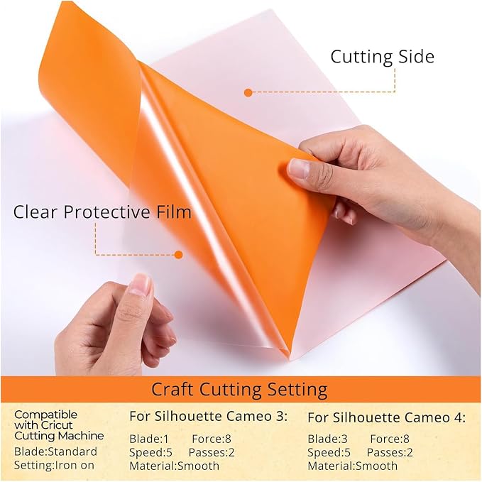 HTVRONT HTV Heat Transfer Vinyl -13 Pack HTV Vinyl Sheets | 12" x 10" Iron on - Image 6
