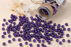DUQGUHO Purple Pearl Beads for Crafts 6mm Plastic Pearl Beads - Image 3