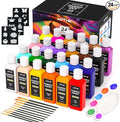 Artme 24 Colors Fabric Paint, Permanent Soft Fabric Paint Set by ARTME