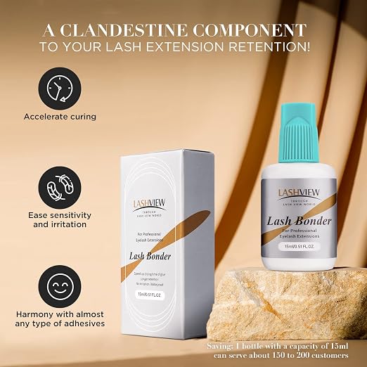 LASHVIEW Lash Bonder for Eyelash Extension, Lash Sealant, Glue Accelerator - Image 7