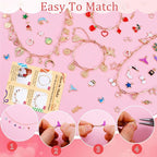 Wurosi 443 Pcs Gold Charm Bracelet Necklace Making Kit - Image 5