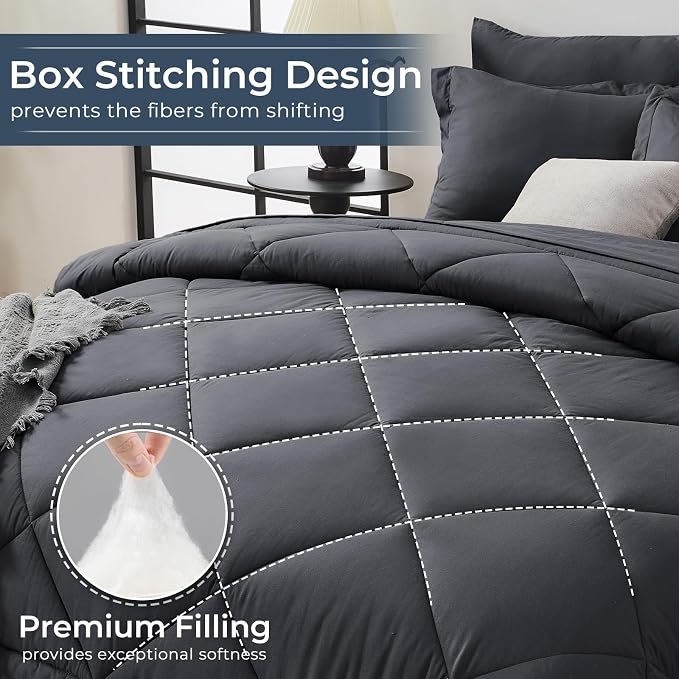 HEVUMYI California King Comforter Set - Image 4