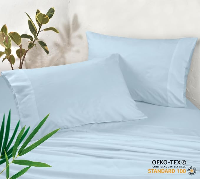 Royale Linens Cooling Pillow Cases King Size Set of 2-100% Rayon Derived from - Image 3