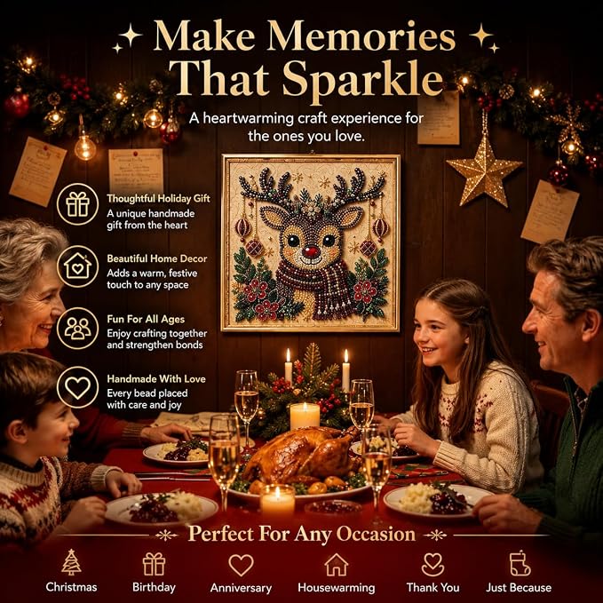 DIY Christmas Pearl Diamond Painting Art Kit - Image 6