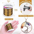 anezus 20 Gauge Jewelry Wire, 28 Yards Craft Wire Tarnish Resistant Copper - Image 2