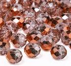 500pcs 6mm Crystal Glass Beads for Jewelry Making Faceted Rondelle Flat Beads by Nitopupu
