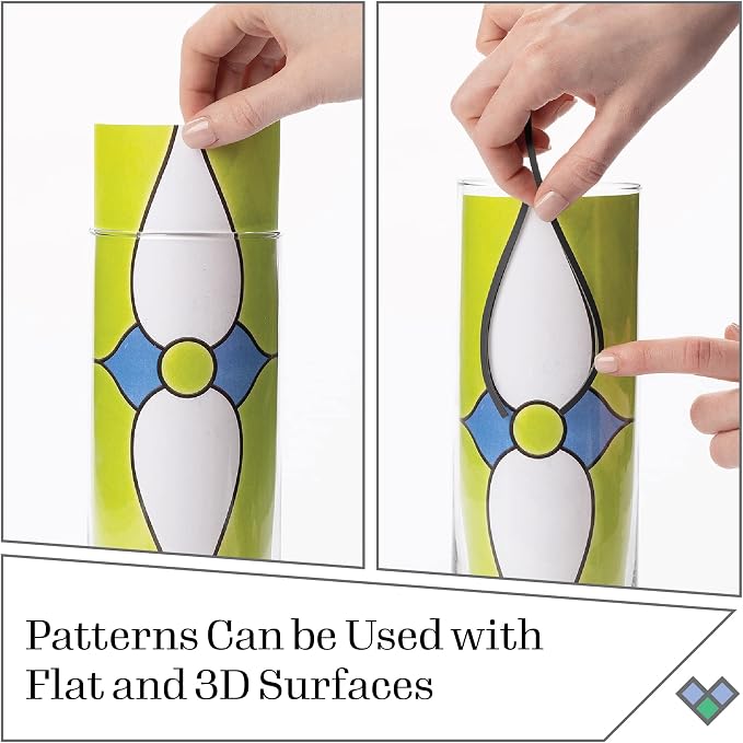 Gallery Glass Stained Glass Pattern Set, Architectural 3 Piece Pattern Set - Image 5