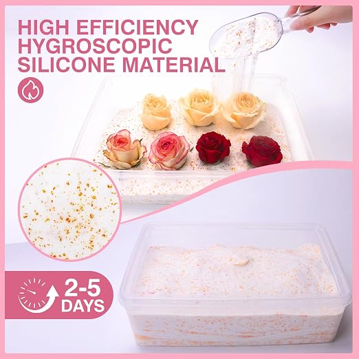 CHANGTIKEJI Silica Gel Flower Drying Crystals, 8LBS Reusable Color Indicating - Image 7