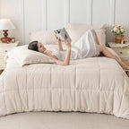 JOLLYVOGUE Oversized Queen Comforter Set, Ultra-Soft Bed in a Bag Oversized - Image 6