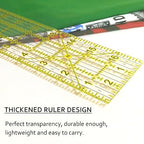 Sewing Ruler, 5 Piece Quilting Rulers, 3 x17 Inch, 1.5 x17 Inch, 3 x12 Inch - Image 4