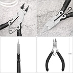 BOENFU 5 inch Flush Cutters Precision Wire Cutters Wire Snips Small Wire Nippers - Image 2