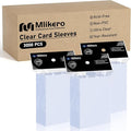 3000 Counts Card Sleeves, Baseball Card Sleeves, Soft Trading Cards Sleeve Fit by Mlikero